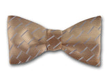 Beige Bow Tie. Bowtie "Iupiter" for men.