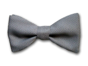 Bow Tie "Vesuvius" - Grey Solid Bow Tie - Self and Pre-tied Bow Ties - Made in USA