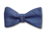 Blue Silk Men's Bow Tie.