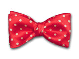 Boys Bow Tie "Red Polka" - Bow Ties for Infant, Boys and Youth - Hand Made in USA