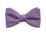 Purple bow tie. Woven silk bow tie.