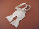 White Bow Tie "Opera" - Formal Silk Bow Tie - Pre Tied and Self Tie Bow Ties - Hand Crafted in USA