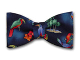 Tropical Birds Bow Tie
