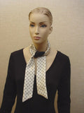 Lady Reversible Tie - Silk Skinny Scarf - Women's Neckwear - Hand Made in USA