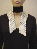 Lady Reversible Tie - Silk Skinny Scarf - Women's Neckwear - Hand Made in USA