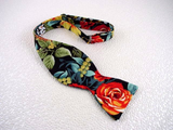Bow Tie "Maui Rose"- Tropical Flower Bowtie - Hawaiian Men's Accessory - Hand Made in USA