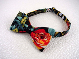 Bow Tie "Maui Rose"- Tropical Flower Bowtie - Hawaiian Men's Accessory - Hand Made in USA