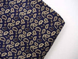 Red or Navy Paisley Pocket Squares - Pure Silk Men's Accessory - Hand Made in USA