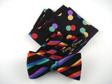 Luxury Gift Set for Men - Bow Tie Set and Pocket Square - Hand Made in USA