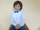 Boys Bow Tie "Mayflowers" - Bow Ties for Infant, Boys and Youth - Hand Made in USA