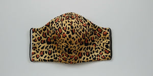 Mask "Leopard" for Adult. Luxury Silk Mask.
