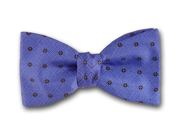 Blue Silk Bow Tie for Men. 