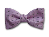 Bow Tie "Spring"- Purple Silk Bow Tie - Hand Made in USA