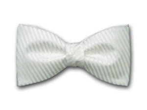 Bow Tie "Grandiose" - Formal White Bow Tie - Fine Men's Accessory - Hand Made in USA