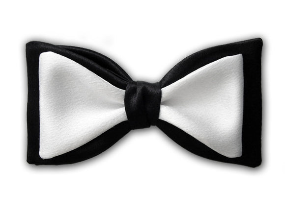 Black and White Formal Bow Ties. Tuxedo Bowties.