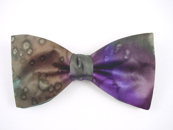 Hand Painted Bow Tie - Artistic Silk Bow Tie