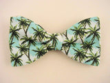 Palm trees bow tie for men.