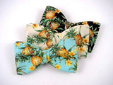 Bow Tie "Kauai" - Pineapple Bowtie - Hawaiian Accessory - Hand Made in USA