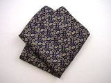 Red or Navy Paisley Pocket Squares - Pure Silk Men's Accessory - Hand Made in USA