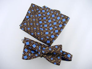 Bow Tie and Pocket Square Men's Gift Set. 